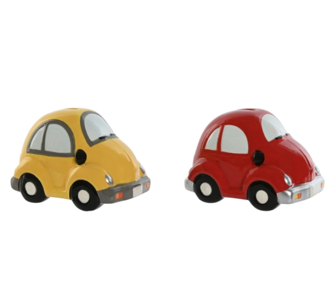 Money box Home ESPRIT Dolomite Car 15 X 9 X 10,5 cm (2 Units)
