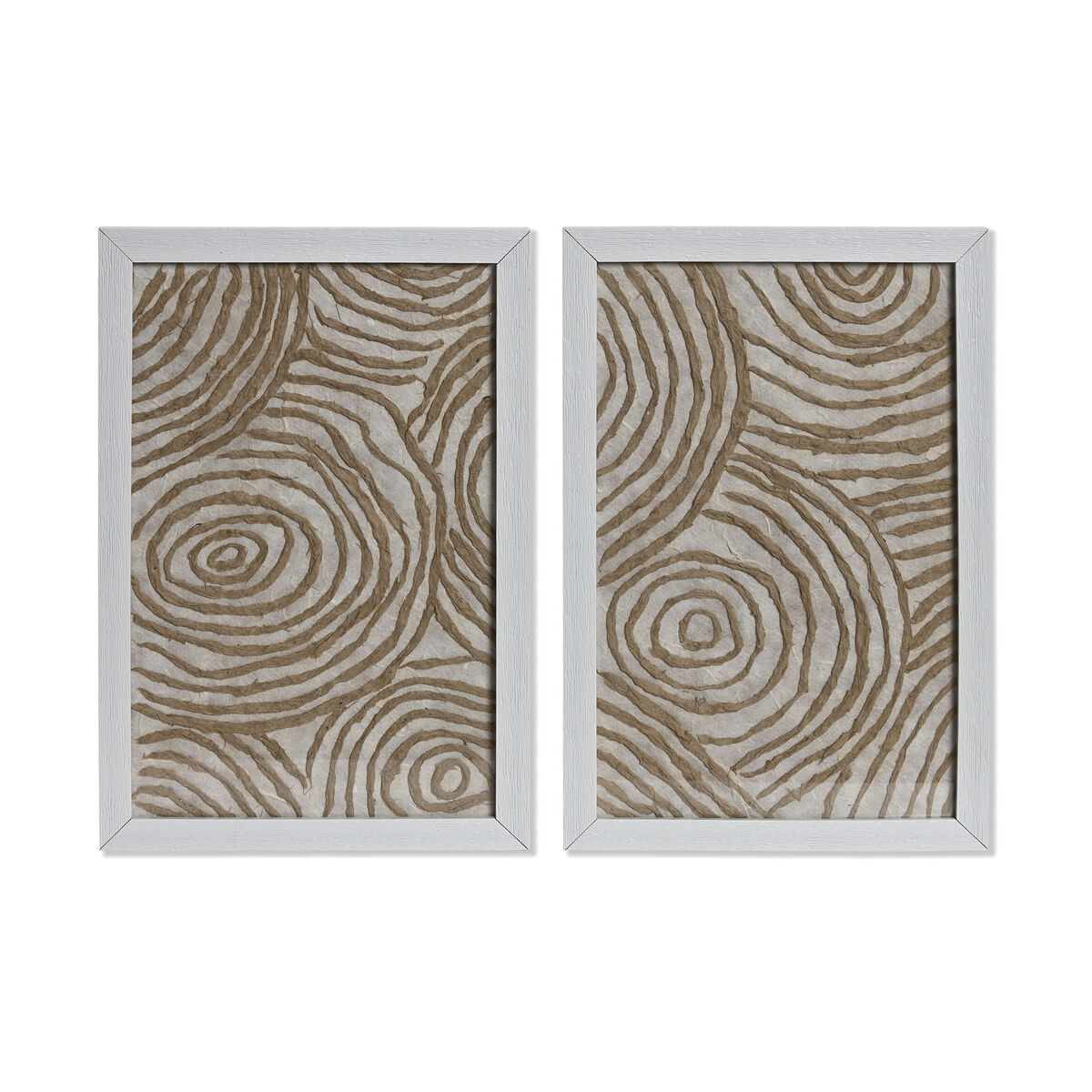 Painting Home ESPRIT White Natural Modern 20 x 2 x 30 cm