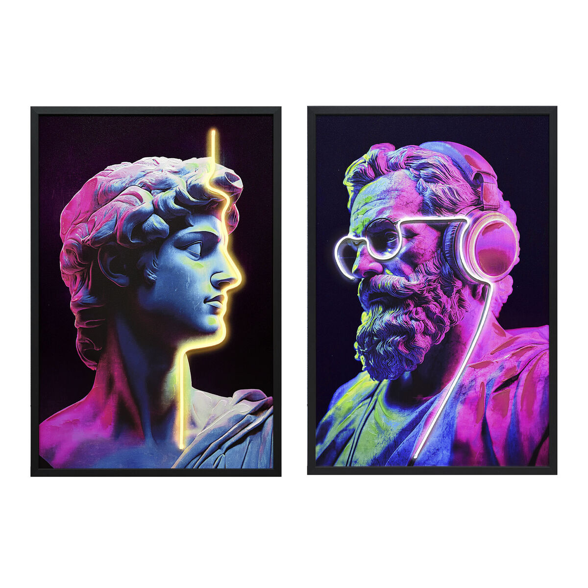 Canvas Home ESPRIT polystyrene Canvas 63 x 3 x 93 cm