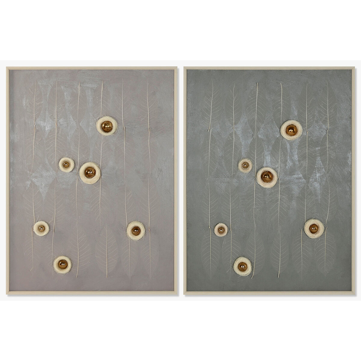 Painting Home ESPRIT Green Beige Modern 90 x 3,5 x 120 cm (2 Units)