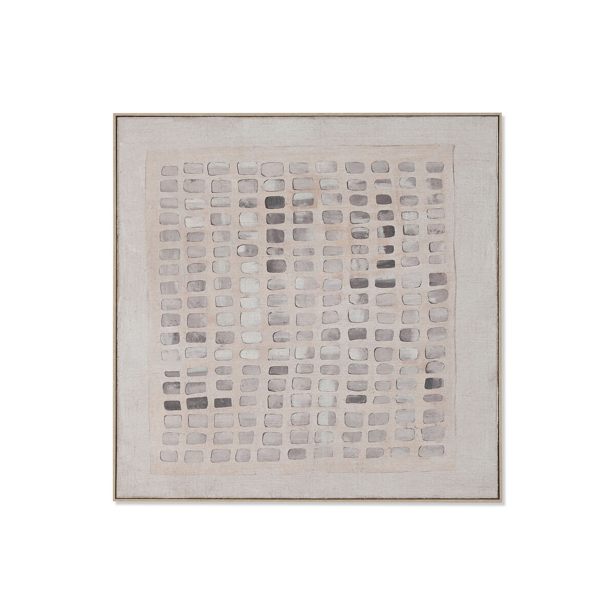 Painting Home ESPRIT White Beige Modern Scandinavian 100 x 4 x 100 cm