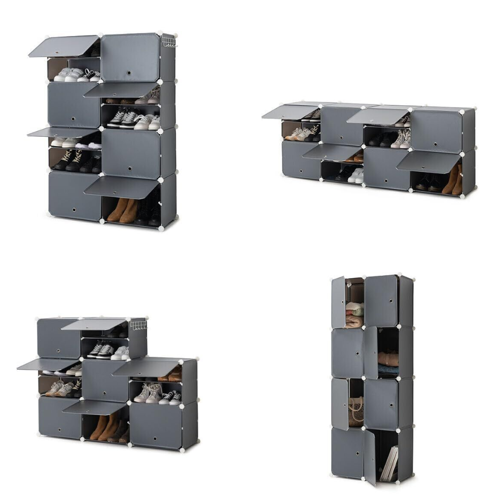 Shoe Rack InnovaGoods Grey Wood Plastic (Refurbished C)