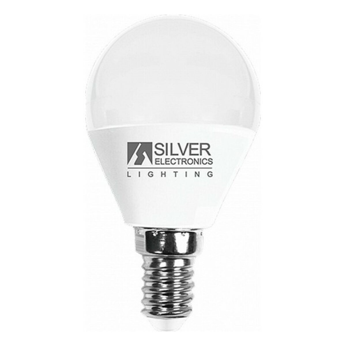 Spherical LED Light Bulb Silver Electronics E14 7W Warm light 3000K
