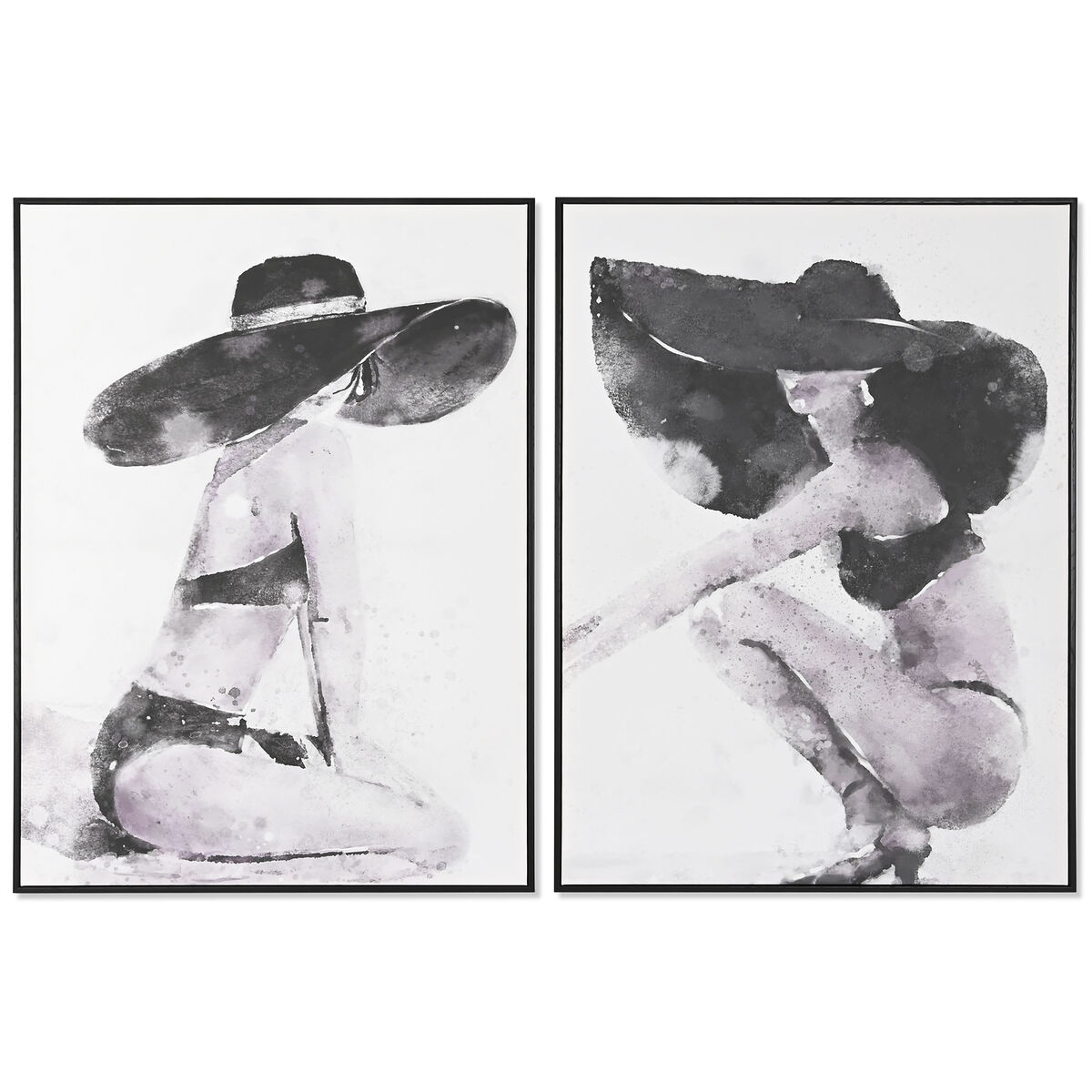 Painting DKD Home Decor Hat (90 x 4 x 120 cm) (2 Units)