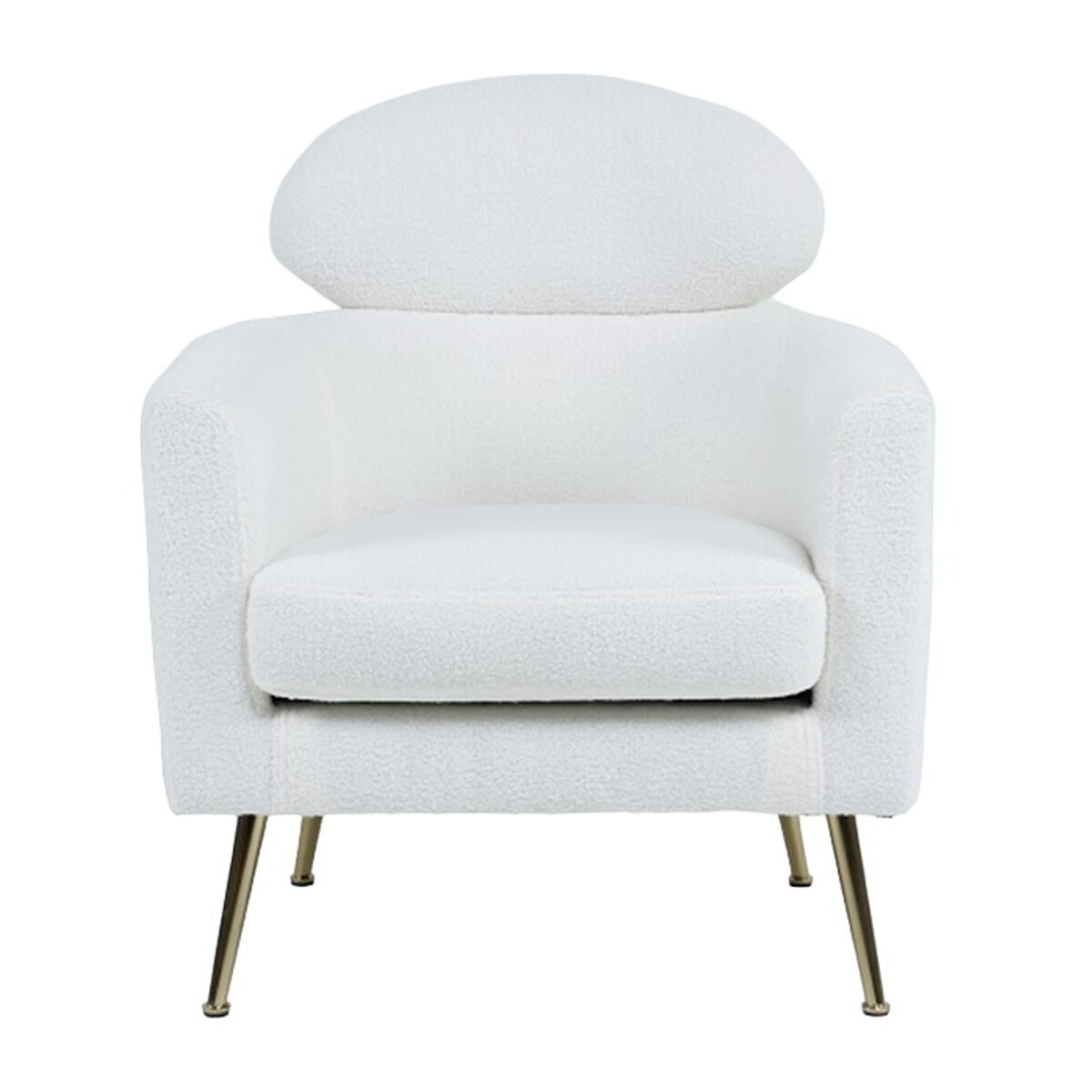 Armchair Home ESPRIT White Silver Metal 71 x 75 x 95 cm