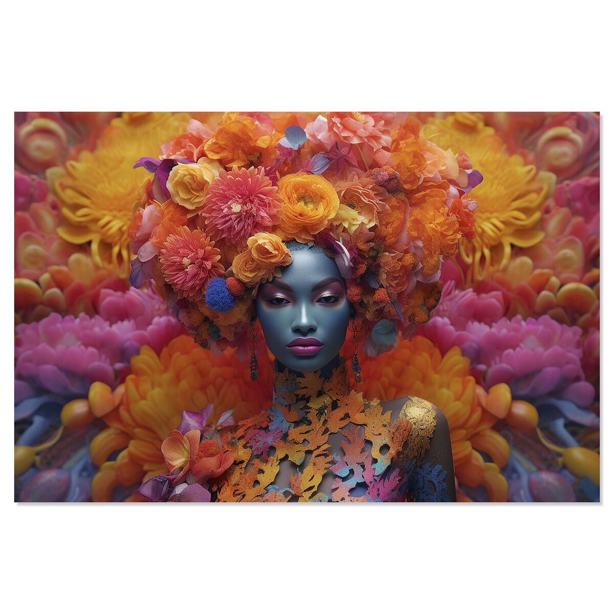 Painting Home ESPRIT Printed 150 x 0,04 x 100 cm